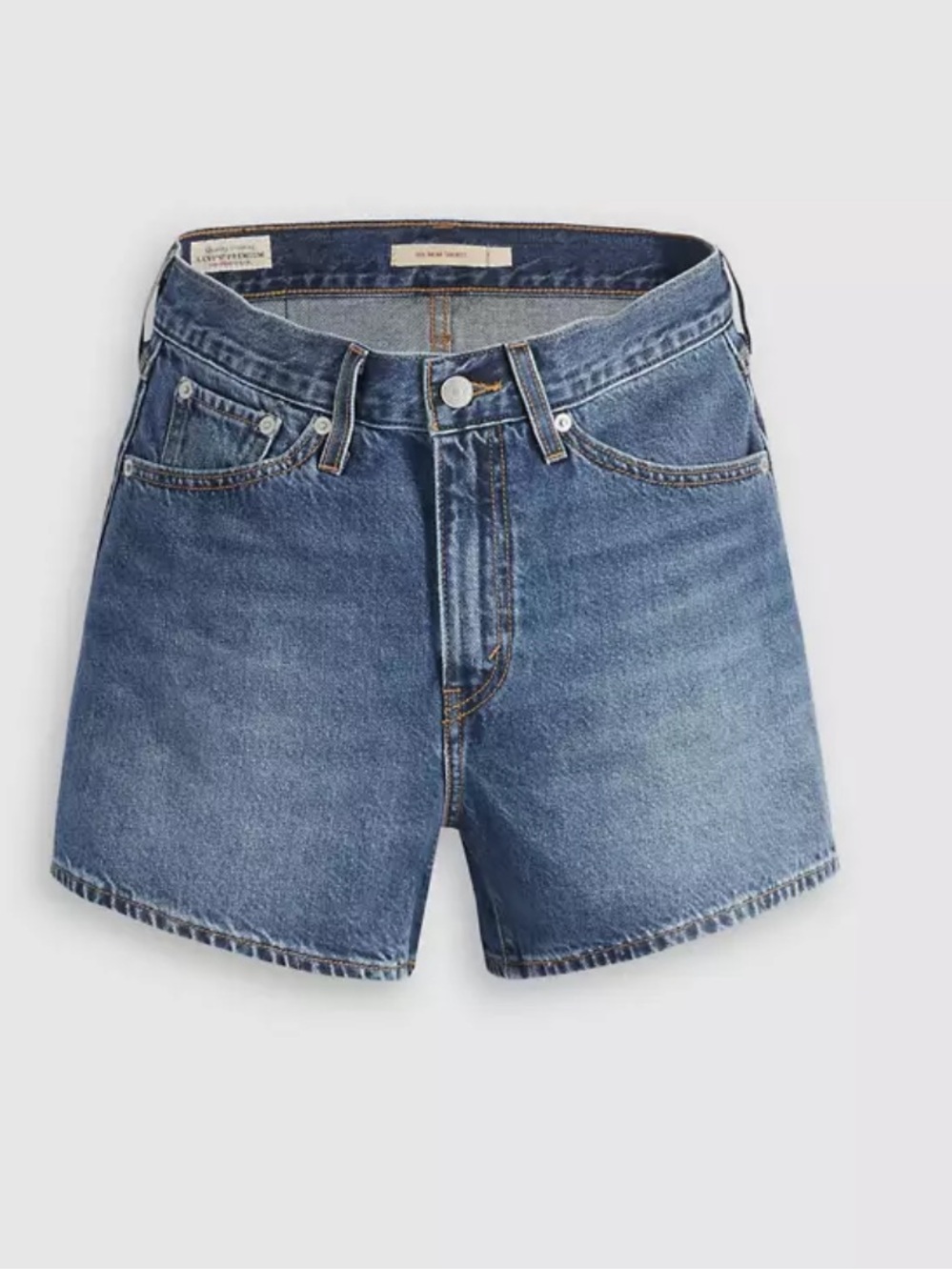 Levi’s 80S MOM SHORTS High-Rise Blue Denim women’s sz 31 - Picture 4 of 13